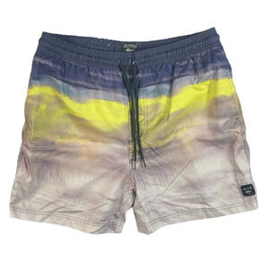 SH101 Men’s Spicy Tuna Brand Hawaiian Palm Tree Lined Swim Trunks XL